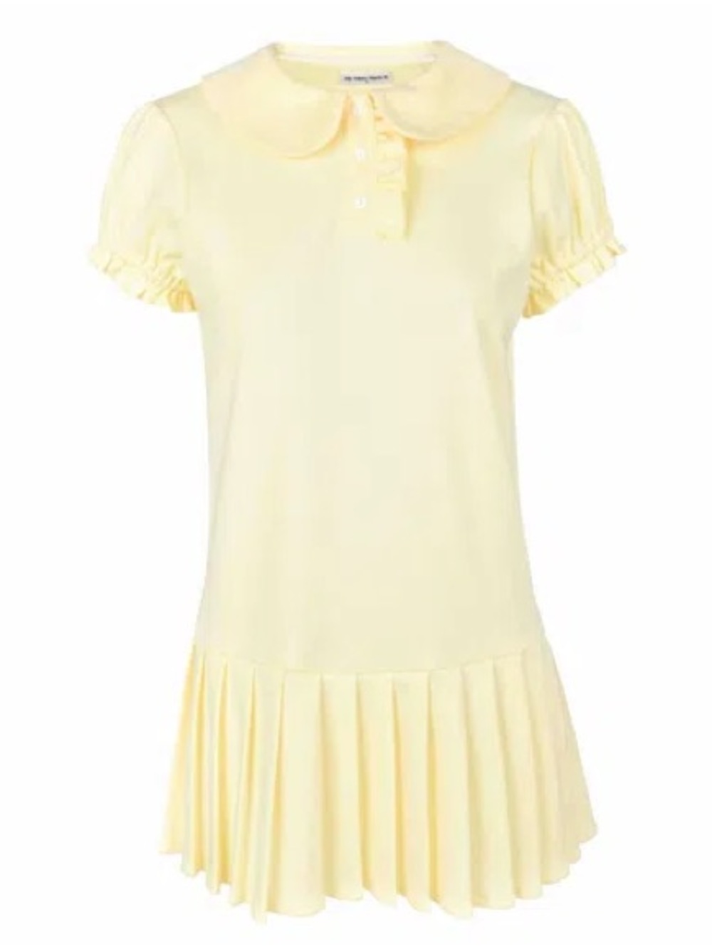 My mum made it Pleated Hem Mini Dress with Peter Pan Collar